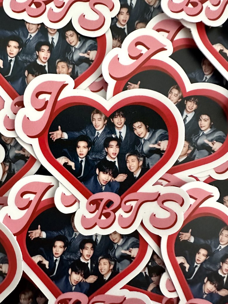 cinnastudio's tweet photo. only TWO (2) I Heart BTS (ARIRANG) and I Heart BTS (Japanese POB) stickers left!

https://t.co/rijBjJscSB https://t.co/6rW9SaLXvl