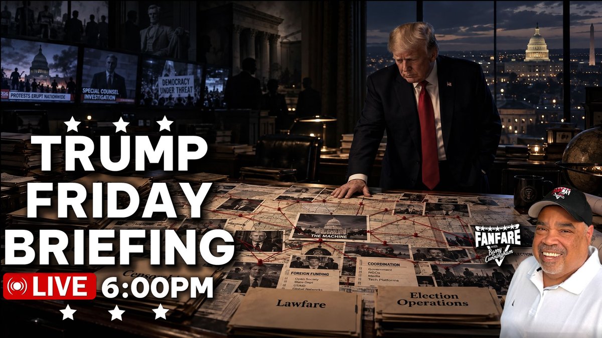 barrycunningham's tweet photo. Join Me LIVE at 6:00PM!

President Trump Ends Visit With Xi Jinping And Now The Fight For The Midterms Begins! | LFG!!

LIVE on YouTube at: https://t.co/RtY1HGZY1P

Also LIVE on Rumble and X!