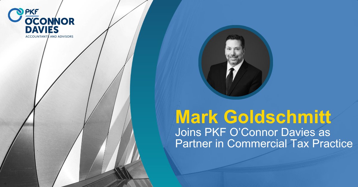 PKFOD's tweet photo. We're pleased to welcome Mark Goldschmitt as a Partner in our Commercial Tax practice.

Mark brings nearly 30 years of experience advising privately held businesses, high-net-worth individuals, partnerships and corporations.

Read more: https://t.co/lPBFnZ3Th4 https://t.co/BTvMCe8TSG