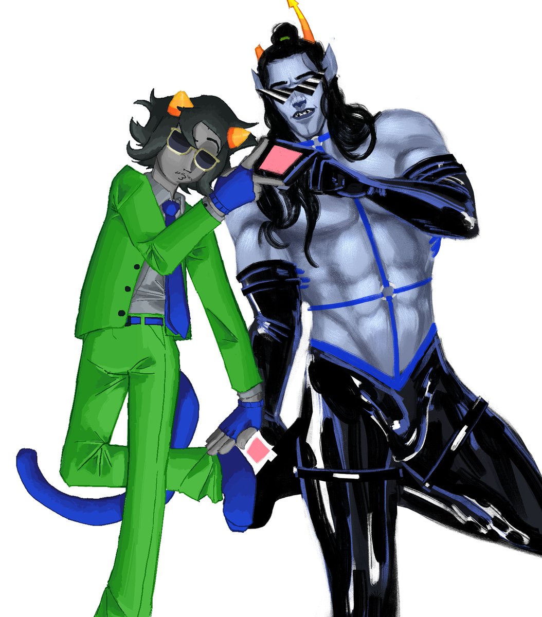 Polynestesia0's tweet photo. little thing i made with my bestie :3
@enigma_09hdlr
#nepeta #equius #hsbc #homestuckfanart https://t.co/uIrsXpuqxx