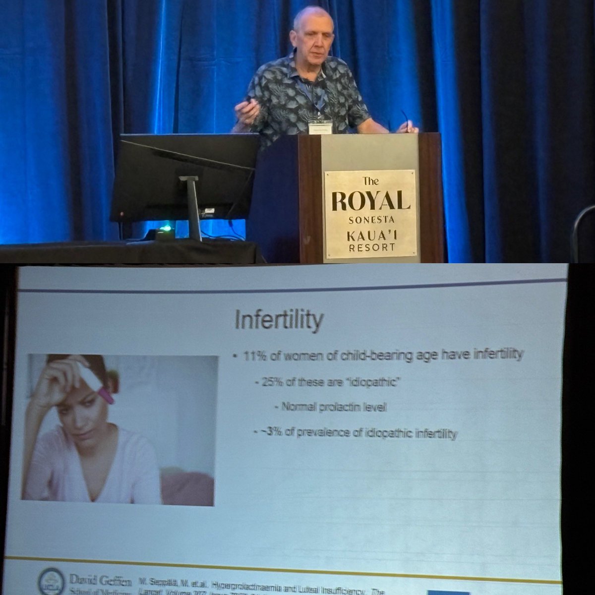 jerjohnson's tweet photo. Dr. Marvin Bergsneider of @UCLANsgy discusses hidden prolactinomas and their potential impact on infertility in women of childbearing age @WestNsurg  #WestNsurg2026 https://t.co/2MsJAx5ku2