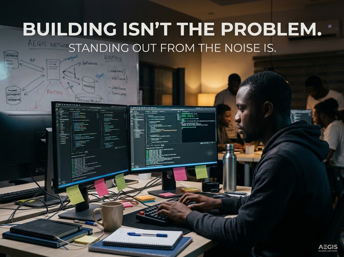 CozyCrypto_io's tweet photo. Building isn't the problem. Standing out from the noise is.

Every week: another "revolutionary" protocol, another token promising to fix African payments. Mostly copy-paste marketing over broken plumbing.

10 months building AEGIS — wallet infra live, transfer engine in testing https://t.co/qxYSjXkRXo