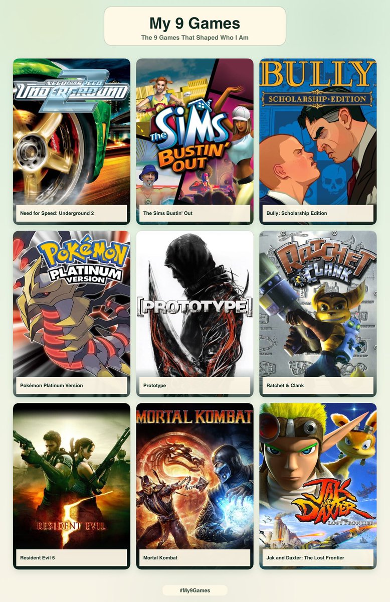 kotivated's tweet photo. me and 9 games that shaped who I am ^_^ https://t.co/P7XuZwzjkX