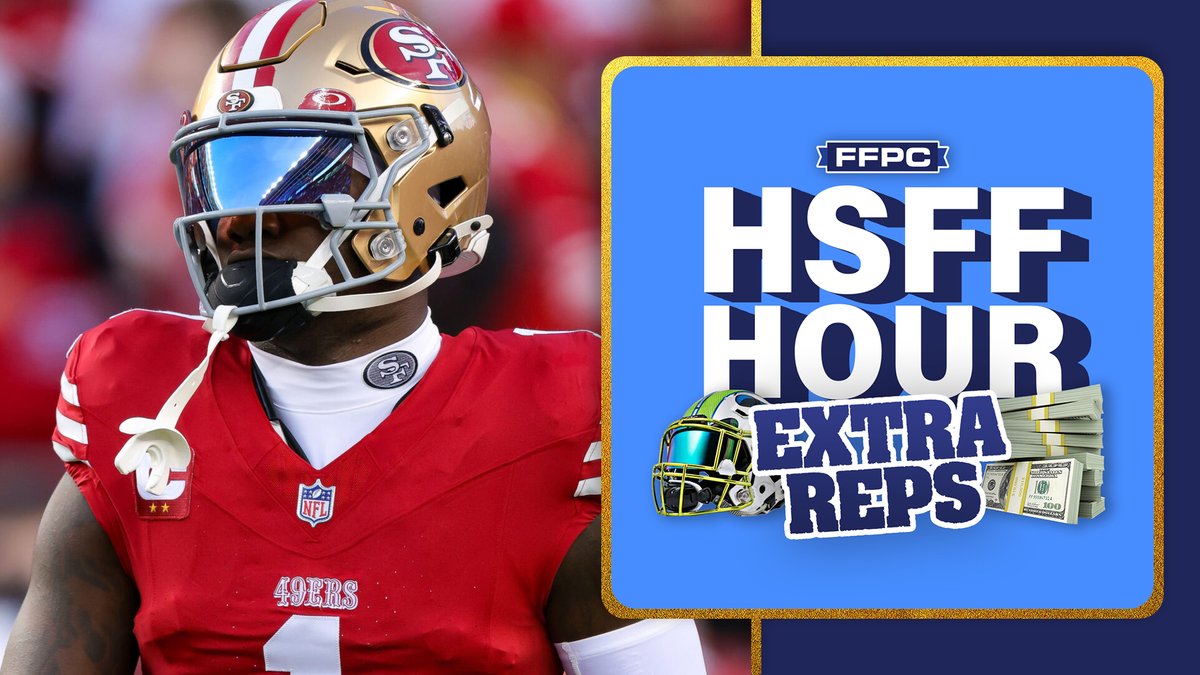 FFPC's tweet photo. Tonight at 10 pm ET on the newest edition of @HSFFHour #ExtraReps:
Week 2 @FFPC #MainEvent 58th-Place Team Owner Gary Kuhr
dishes with hosts @EricBalkman & @KFFSCOfficial's @JFerrellElliott
about #FFPC #Week3, starts & sits & more!
Watch: https://t.co/K9RPDSYtLw https://t.co/tndHvtBPOZ