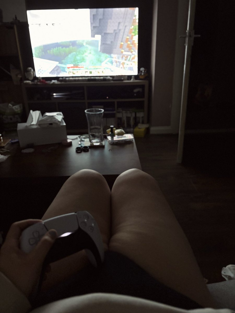LillithTheFiend's tweet photo. Look at me… actually behaving for once 😂

Hoodie on, comfy, playing Minecraft on the couch like a perfectly innocent little angel…

No trouble. No chaos. Just me and my little Minecraft world tonight 

#alt #chubby #thickthighs #gamergirl #gaming https://t.co/1pJ2rgNP8T