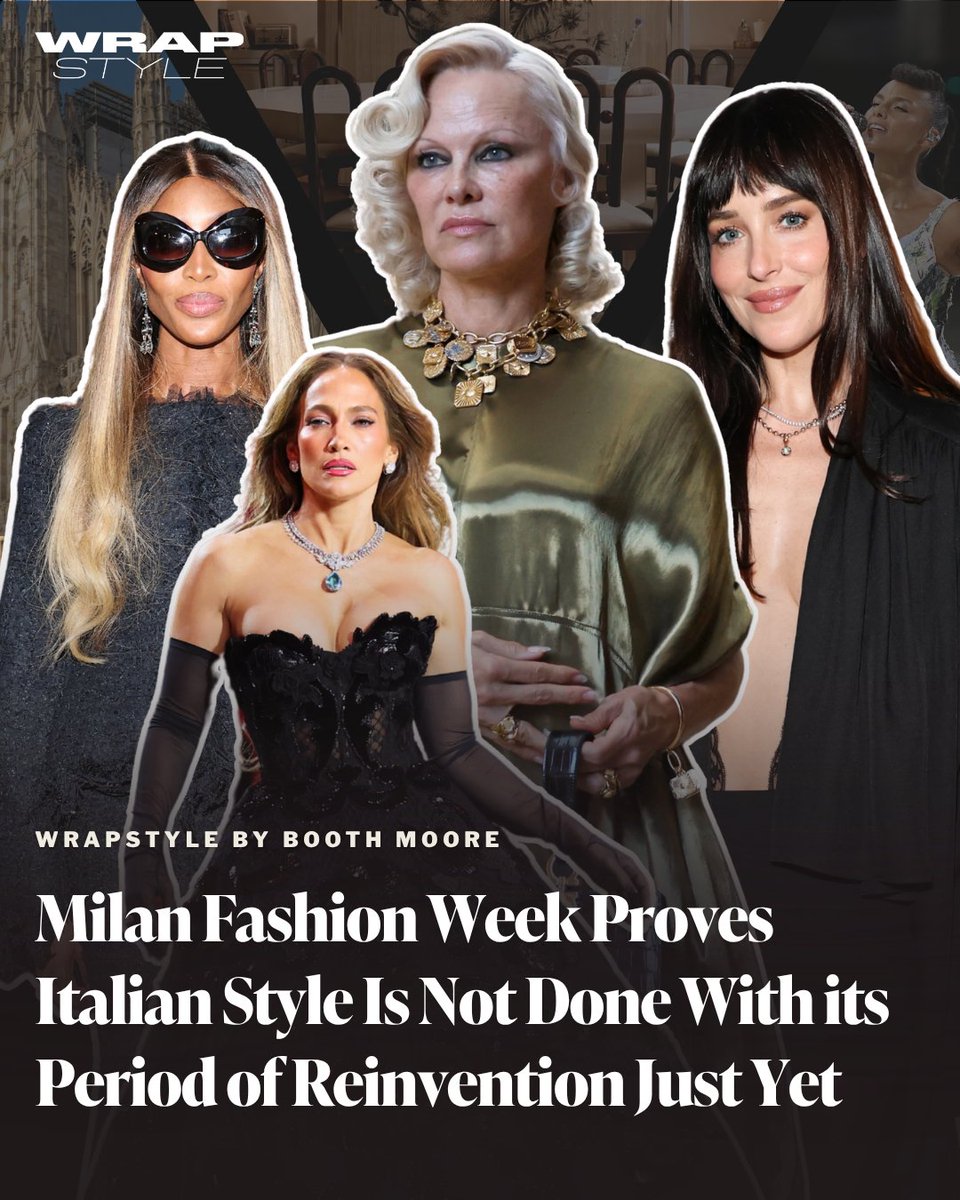 TheWrap's tweet photo. This week’s #WrapStyle newsletter heads to Milan Fashion Week, where Prada makes a compelling case for skirts and Vogue World: Milano brings Jennifer Lopez, Cardi B and runway robots to the catwalk.

Catch the #WrapStyle newsletter by @Booth Moore every week: https://t.co/3T7Cj4t8jm