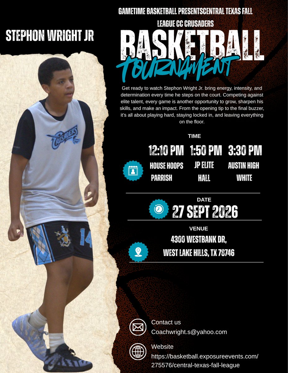 StephonFlight's tweet photo. Basketball tournament this weekend!! #westlakeathleticcommunitycenter #gametime #gametimebasketball #freshman https://t.co/sAB8zoyb9v