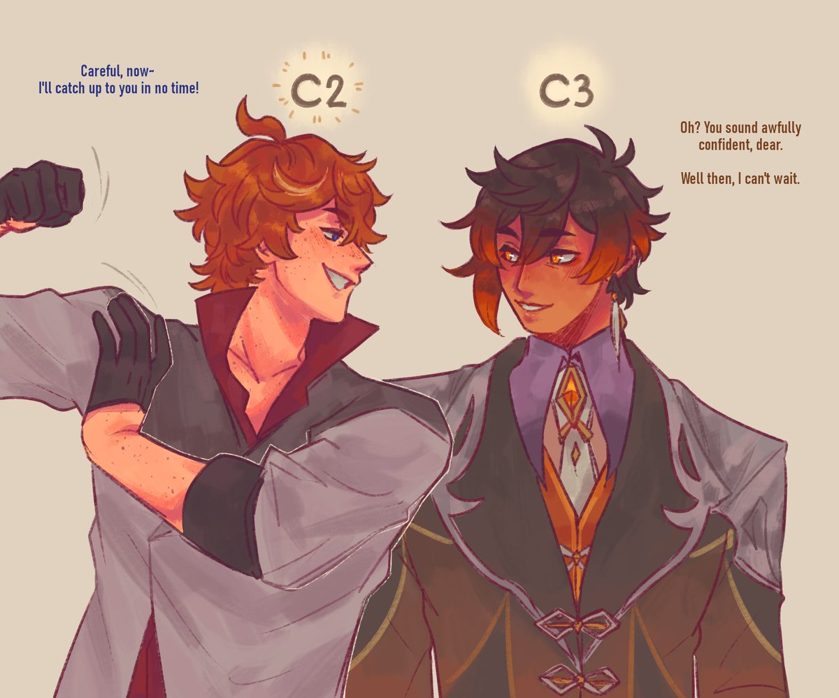 bysaiyuri's tweet photo. got childe's constellation after the aq!!
hehe, they almost go head to head ✨
(zhongli would've been c4 if I hadn't lost on his last rerun...,,)

#tartali doodle https://t.co/ivrnFHvKaZ