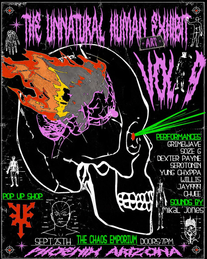 7siiilk's tweet photo. ARIZONA 🏜️

TONIGHT!

LIVE AT THE CHAOS EMPORIUM 😈

FIRST TIME PERFORMING &amp; THROWING A SHOW OUT THIS WAY.

$15 AT DOOR https://t.co/BToOMhtQ8h