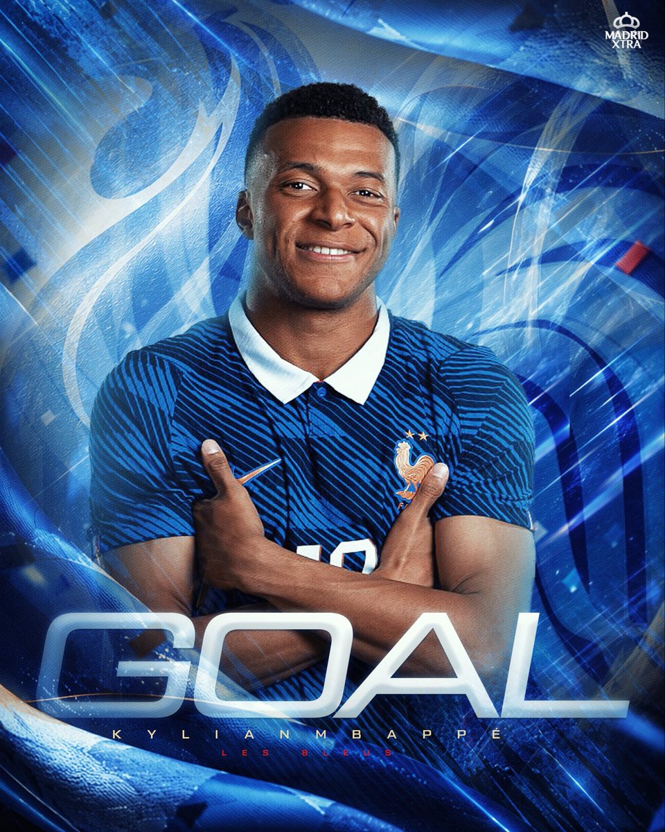 MadridXtra's tweet photo. 🚨 GOAL! Kylian Mbappé for France. https://t.co/awrFwrJRpv