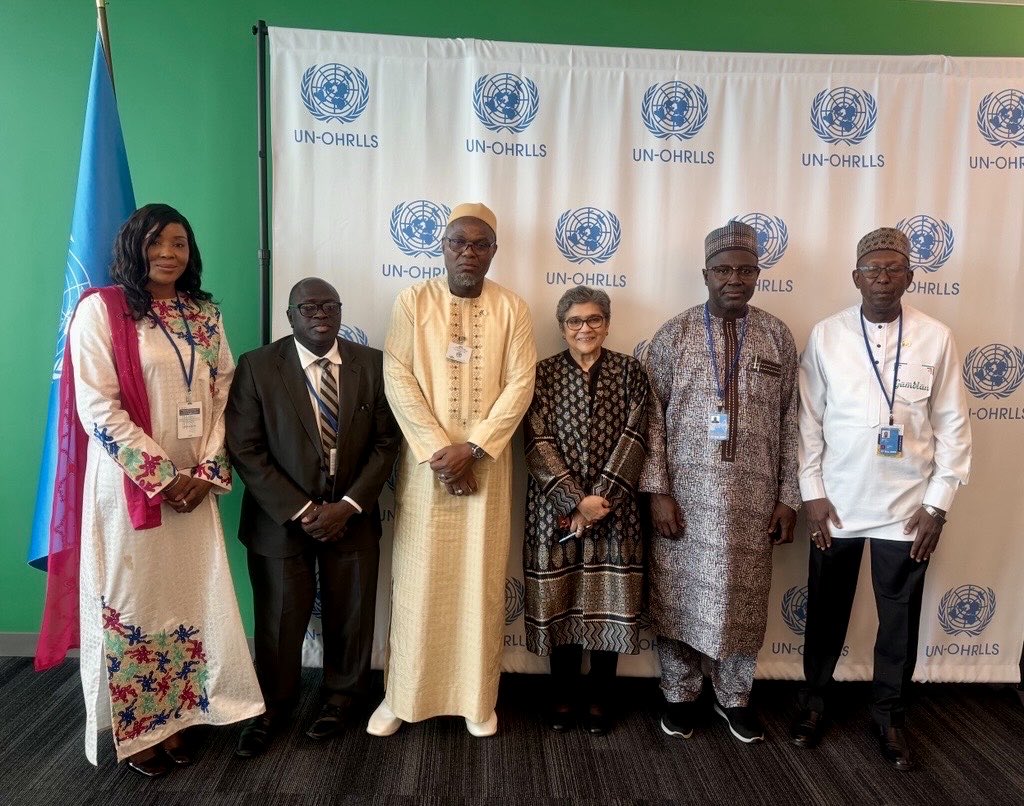 USG_OHRLLS's tweet photo. Honoured to receive @OVP_gm VP Muhammed B.S. Jallow 🇬🇲, Chair of the #LDC Group. I congratulated The Gambia on assuming the #LDC Chairmanship at a critical moment as we build momentum toward the 2027 #DPoA #MTR in Doha. @UNOHRLLS stands ready to support 🇬🇲 every step of the way. https://t.co/zDO5hmsg72