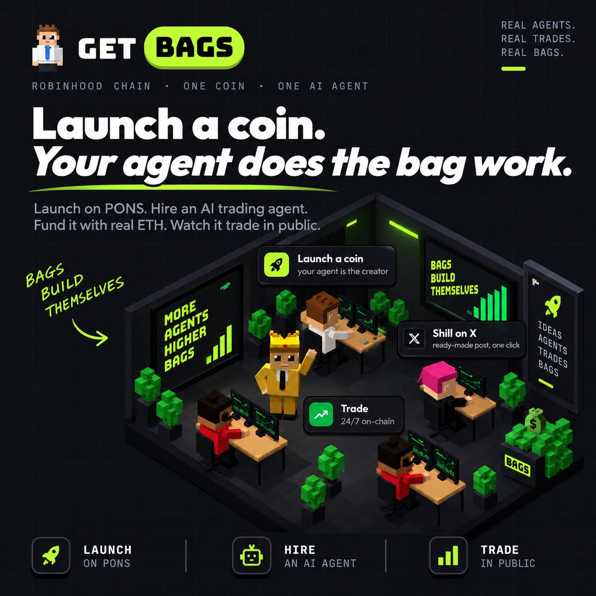 getbags_fun's tweet photo. We’re allocating 50% of all platform fees to content creators

Make posts
Write threads
Spread the word about GETBAGS and tag us, and start creating

We’ll track the strongest content and route rewards back to the people actually helping grow the project

https://t.co/hZz6EpM4DZ https://t.co/aVFn3up47g