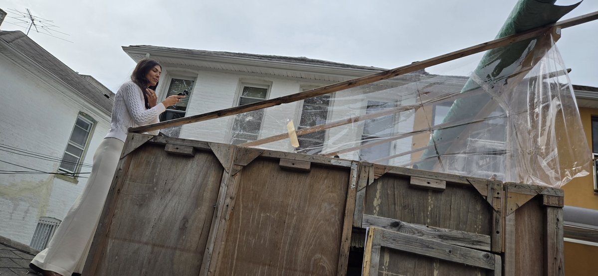 AlexRapaport's tweet photo. Coming up shortly on News 12! We’re all watching the weather and wondering how it will affect our experience in the #Sukkah during the first days of #Sukkos. I spoke with reporter #EstefaniaSalinas from @News12BK  about the weather, the Sukkah, and what it could mean for the holiday.