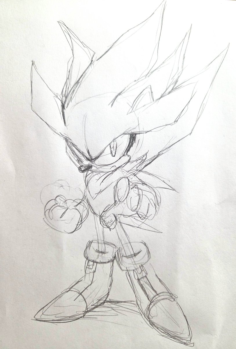 JUNIOONEONONE40's tweet photo. Very quick Super Silver sketch. I will revisit it in the future and make a better version. https://t.co/RQX2228zKO
