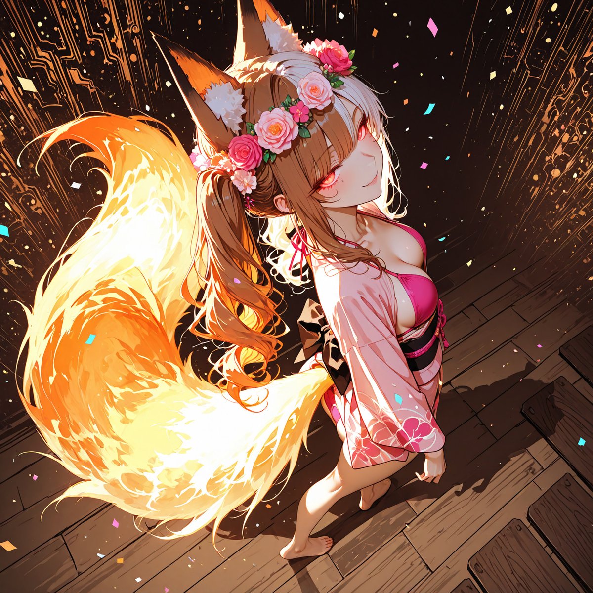IrithiumStudios's tweet photo. Rainbow Kitsune https://t.co/em6kkgvzCp