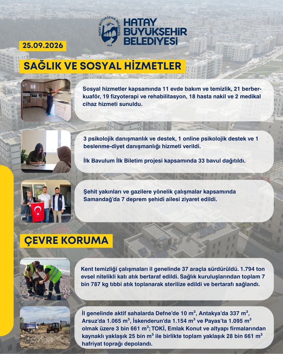 HatayBSB's tweet photo. Bugün Hatay'da neler yaptık?
🗓25.09.2026 https://t.co/XbiLC5553Q