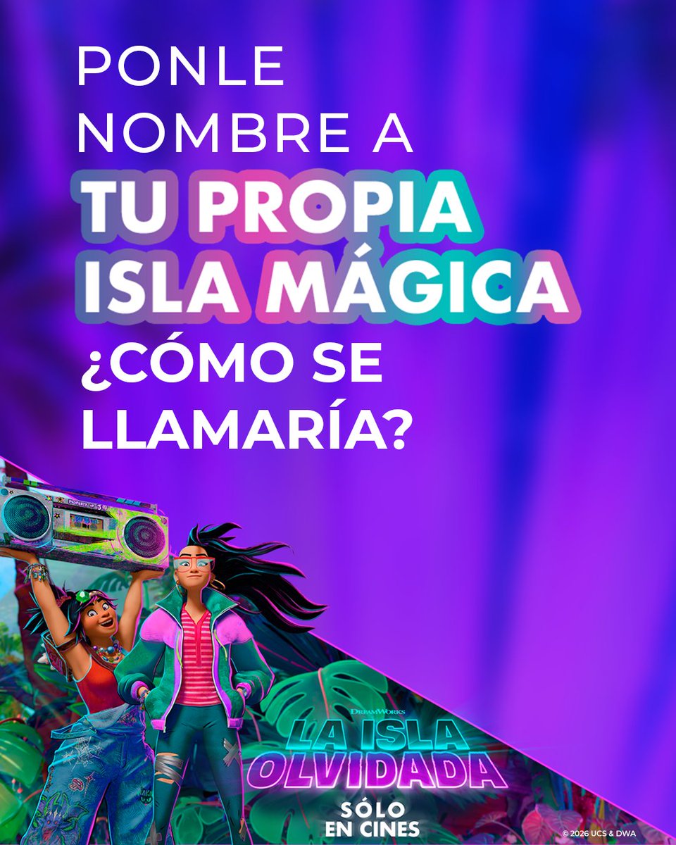 totalplaymx's tweet photo. Imagínate descubrir una isla mágica junto a tus mejores amigos… 🏝️ ¿Ya saben cómo la llamarían? 👀

Cuéntanos en los comentarios y participa por un kit especial desde tu App Totalplay. 🎁

Descubre #LaIslaOlvidada, solo en cines. 🎬✨ https://t.co/YEeg5VADe3