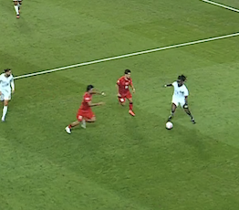 TouchlineX's tweet photo. 📸 - Koné is absolutely HORRIBLE on the ball! 

Turkey loves it when he has the ball because they know he will pass the ball back to them. https://t.co/ZWGlCj4M04