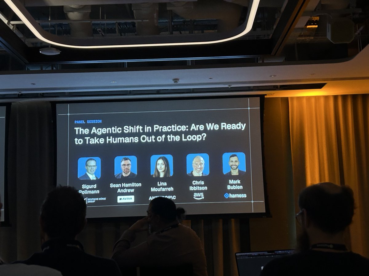 utsavpshah's tweet photo. Great day at #UnscriptedLondon
180% more code written. Only 30% more code shipped.
The interesting question is no longer just “Can AI write the code?” but “How much of the software delivery lifecycle can we safely hand over to agents?”
Lots to think about
#AI #SoftwareEngineer https://t.co/E4Q7z1HG9Q