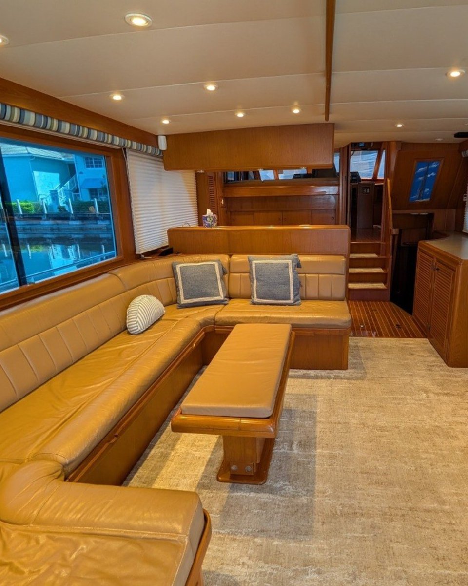 LukeBrownYachts's tweet photo. New listing: Candide, a 1997 Offshore Yachts Pilothouse Motoryacht, with Luke Brown Yachts. Asking $595,000. Fully rewired systems, PLC monitoring rarely seen outside custom maxi-yachts. 
Steve Deane, steve@lukebrown.com
#LukeBrownYachts #OffshoreYachts https://t.co/a9UawAUSiy