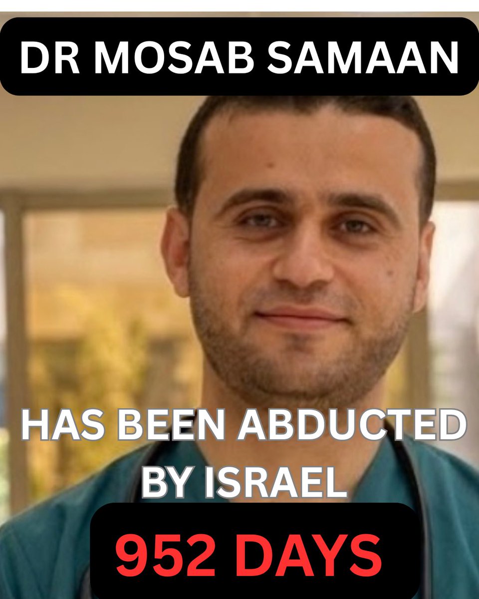 IrishhcwforPal's tweet photo. Free Dr Mosab Samaan

#FreeThemAll https://t.co/xEYqt59pNz