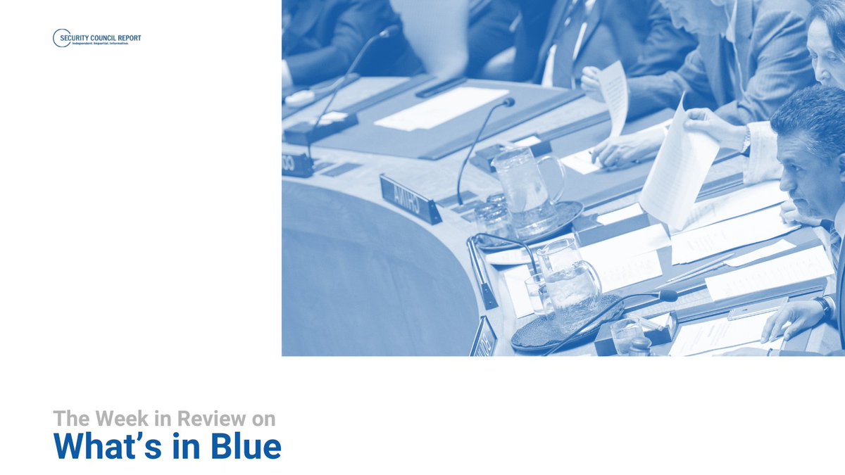 SCRtweets's tweet photo. 🔵 This Week in Review | #WhatsInBlue 
🗓️ 21 - 25 September 2026 
📬 Subscribe to our “Week Ahead”: https://t.co/fsu7BK9WCn 

🔷 𝗨𝗡 𝗛𝗶𝗴𝗵 𝗖𝗼𝗺𝗺𝗶𝘀𝘀𝗶𝗼𝗻𝗲𝗿 𝗳𝗼𝗿 𝗥𝗲𝗳𝘂𝗴𝗲𝗲𝘀
Briefing from UN High Commissioner for @Refugees @BarhamSalih
  📑  https://t.co/X7kCZfTBws

🔷 𝗖𝗼𝗼𝗽𝗲𝗿𝗮𝘁𝗶𝗼𝗻 𝗯𝗲𝘁𝘄𝗲𝗲𝗻 𝘁𝗵𝗲 𝗨𝗡 𝗮𝗻𝗱 𝘁𝗵𝗲 𝗟𝗲𝗮𝗴𝘂𝗲 𝗼𝗳 𝗔𝗿𝗮𝗯 𝗦𝘁𝗮𝘁𝗲𝘀
High-level informal interactive dialogue (IID) on cooperation between the UN and the League of Arab States (@arableague_gs)
👉  https://t.co/585wj4GAAt

🔷 𝗨𝗸𝗿𝗮𝗶𝗻𝗲
High-level briefing on Ukraine Requested by: @Denmark_UN, @franceonu, @GRUN_NY, @LatviaUN_NY, and @UKUN_NewYork
👉  https://t.co/lCBdSOxn6e

🔷 𝗔𝗿𝘁𝗶𝗳𝗶𝗰𝗶𝗮𝗹 𝗶𝗻𝘁𝗲𝗹𝗹𝗶𝗴𝗲𝗻𝗰𝗲 (𝗔𝗜)
High-level briefing on AI and international security
👉  https://t.co/ZA2yvGSrSJ