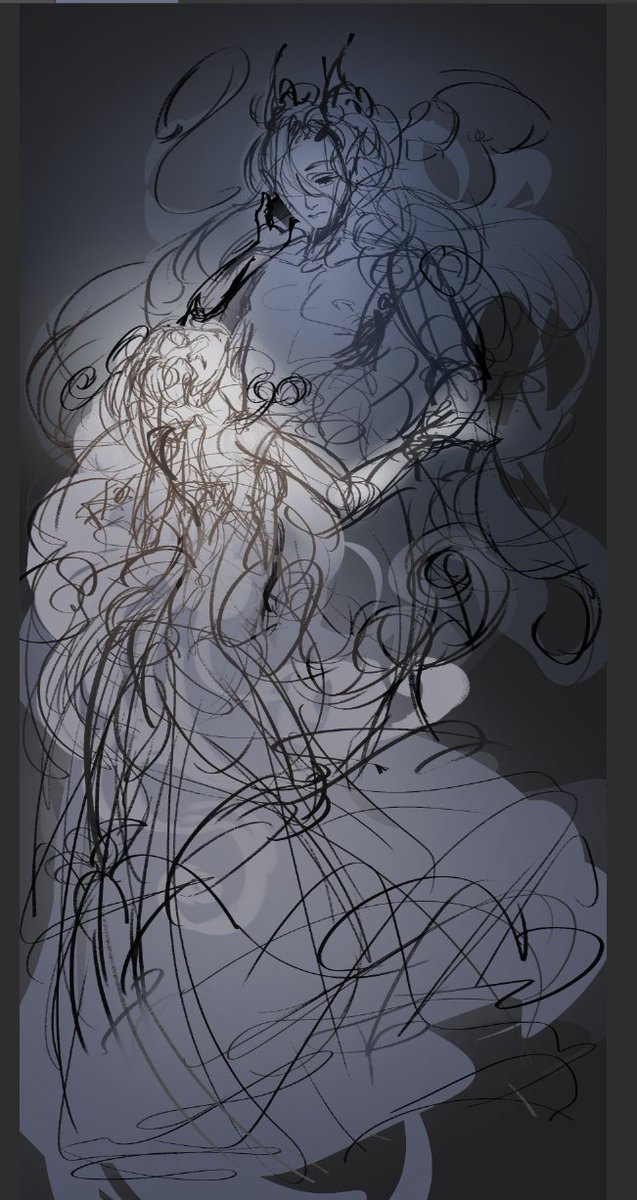 Qinmiv's tweet photo. #Neuvillette and #Navia sketch. #GenshinImpactㅤ https://t.co/0gvZQ3ZV1A