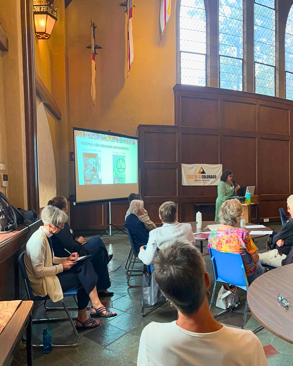 TogetherCO's tweet photo. Last week, neighbors and faith leaders came together across Colorado Springs to talk honestly about the housing crisis and what it will take to build a better future for all of us. Get involved as we keep fighting for a city where every family has a place to call home. https://t.co/fxtrnsR5yv