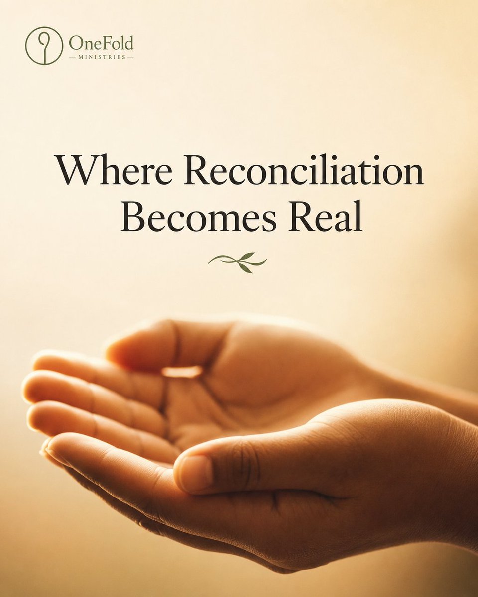 OneFoldMin's tweet photo. Some of what we teach can be read from a page. Reconciliation is harder to learn that way.
We call our in-person events Covenant Gatherings: churches and homes, honest conversation, prayer. Much of what God restores happens while we're together.
We learn in relationship. 🙏 https://t.co/s5yLevtoyi