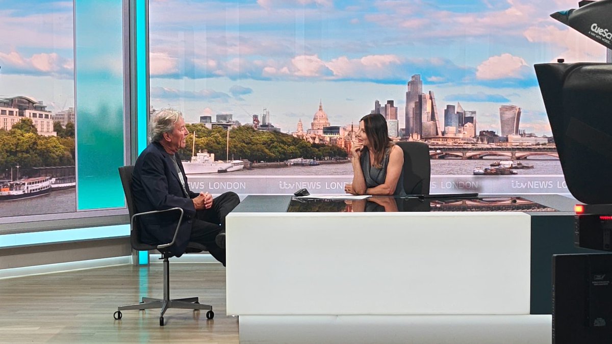 RabbitAttackPR's tweet photo. Thank you to @itvnews for the brilliant interview today with Ian Gillan. Ian chatted with Lucrezia Millarini all about his life in @deeppurple_official and his upcoming #TalkingGibrishTour. Thank you for making us feel so welcome! 
#LucreziaMillarini #IanGillan #itvnews #rockicon https://t.co/SCTWBAwQxY