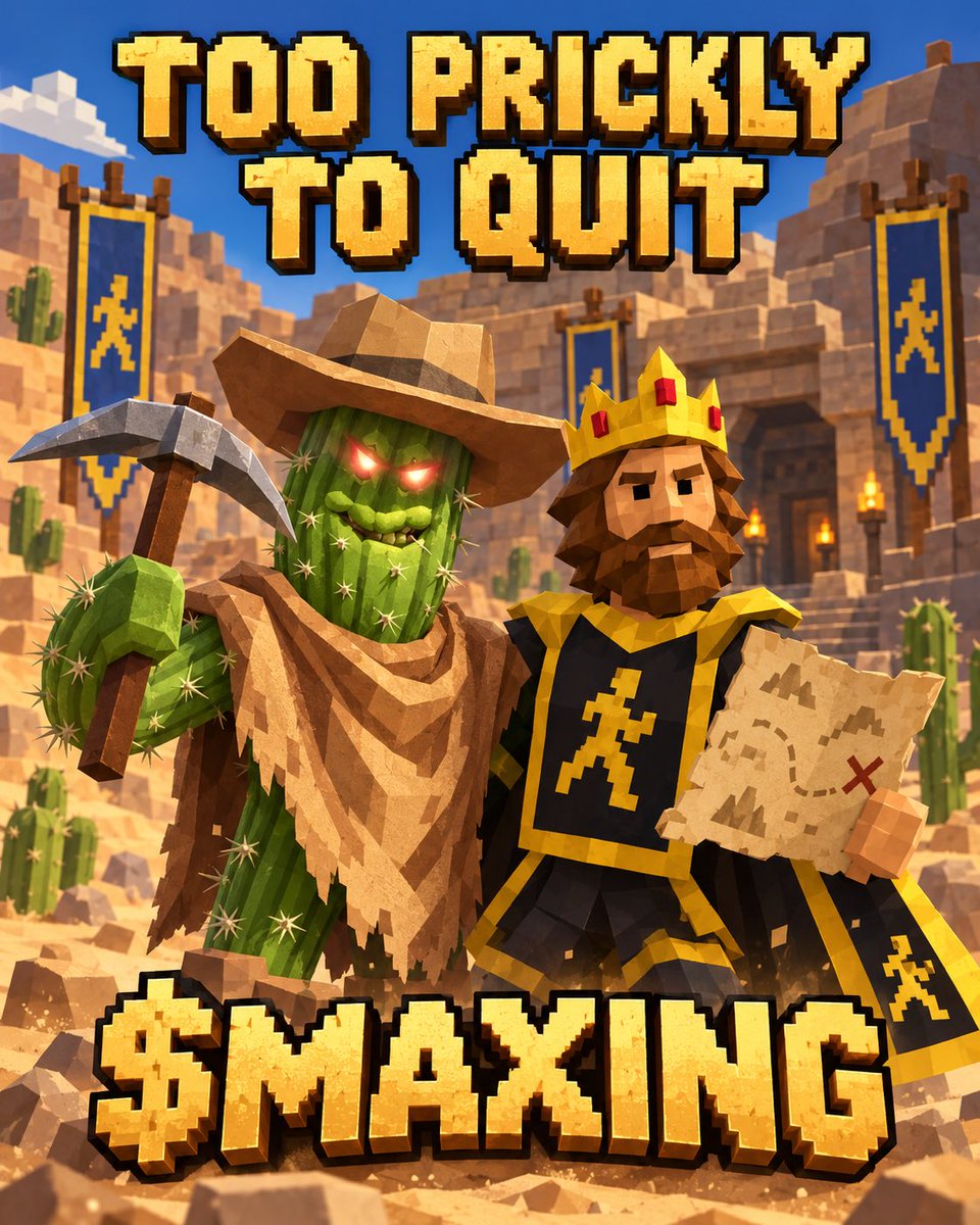 Maxing_GP's tweet photo. @Peyoteone 

Desert heat doesn’t stop the grind. 🌵⚔️

The cactus cowboy is too prickly to quit—and $MAXING has XP to earn. https://t.co/oFNMSlMXte