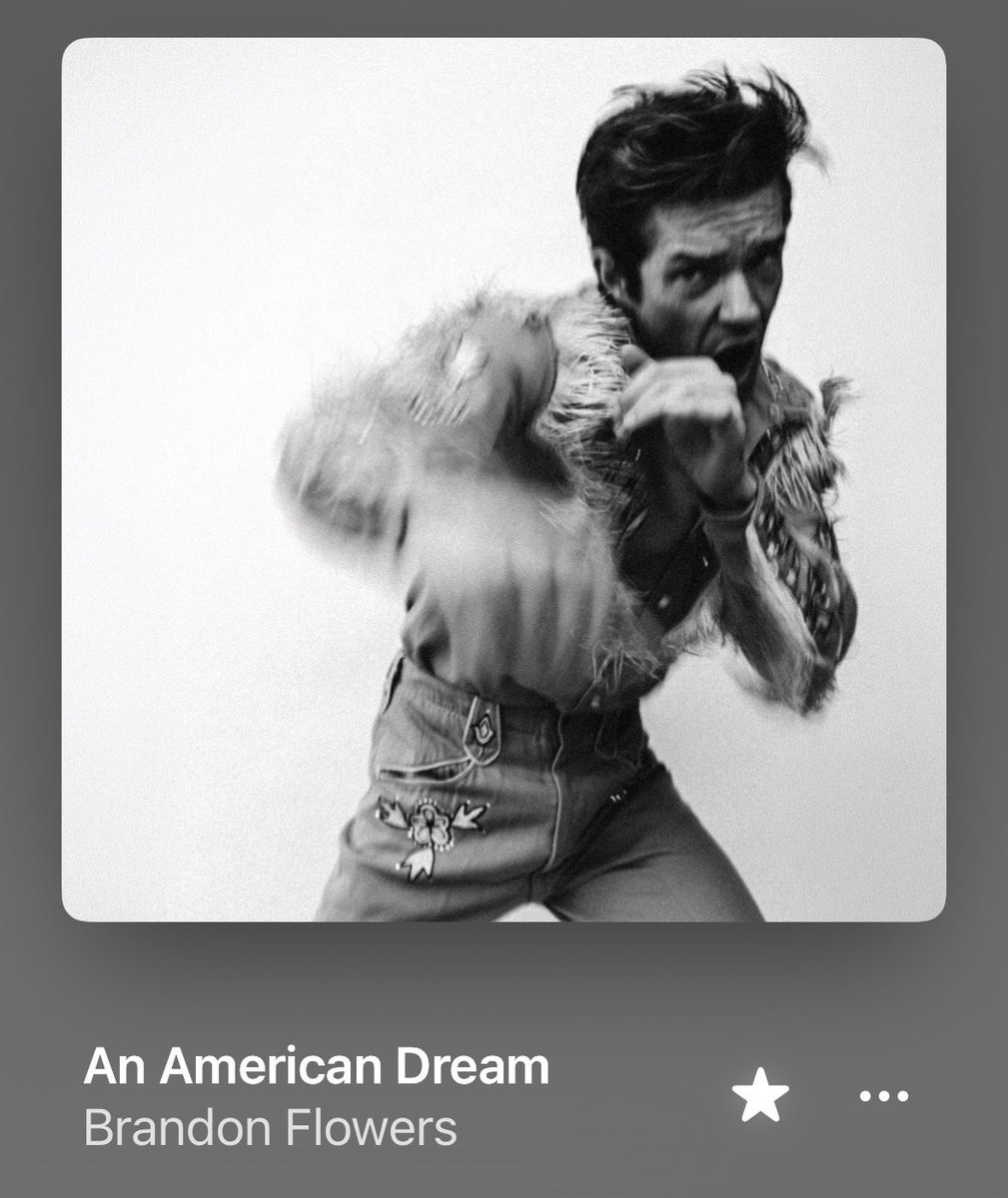 ericitaIiano's tweet photo. Not to alarm anyone but I think Brandon Flowers' new album has the greatest song ever written. https://t.co/CtNuNtbnYj