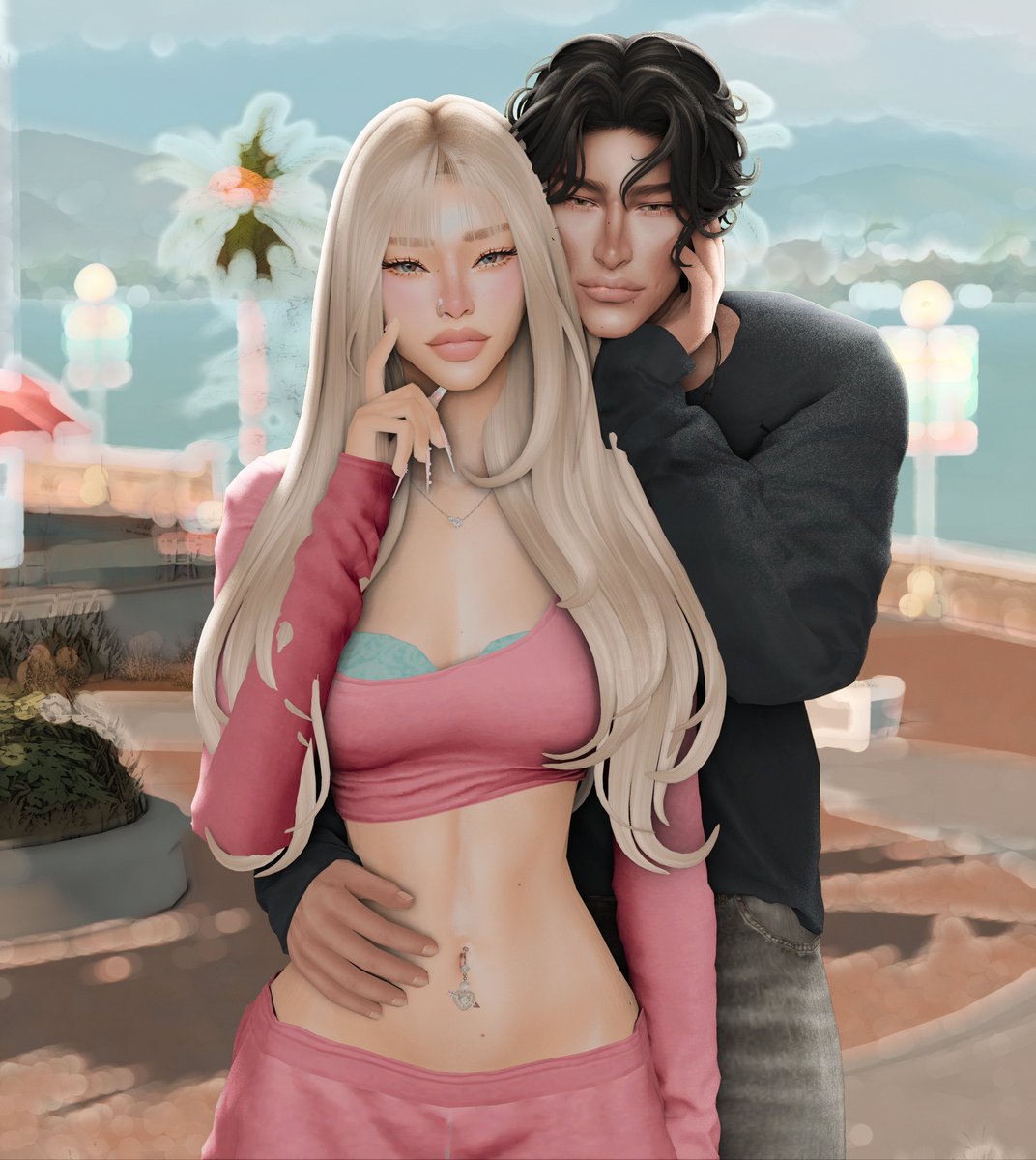 simsbIy's tweet photo. ares and the gorgeous gorgeous girl he bagged by (checks notes) being charming and kind https://t.co/kXJcukaPFg