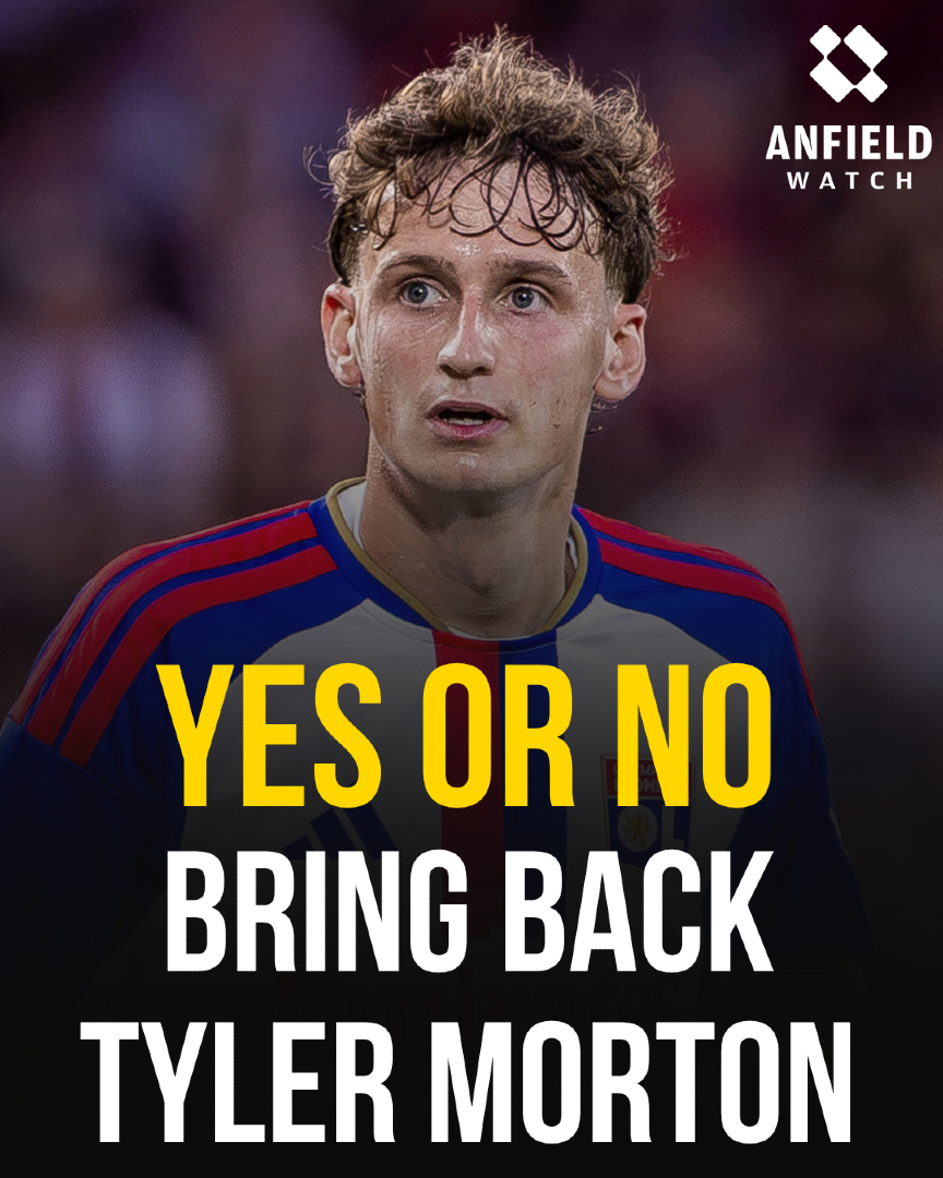 AnfieldWatch's tweet photo. Surely Tyler Morton would make a lot of sense for Liverpool right now 🤔 https://t.co/gwyToturLq