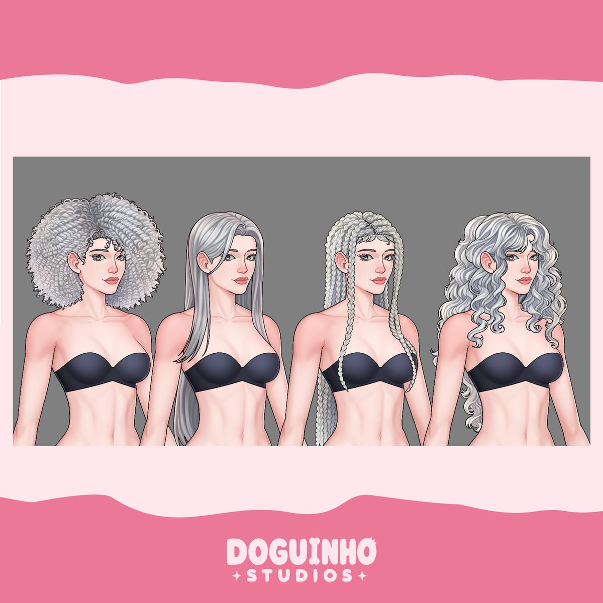 doguinhostudios's tweet photo. ✨ Opções de personalização de cabelo dos protagonistas de Meu Encosto Favorito ✨

#meuencostofavorito https://t.co/oRfH6a05Jo
