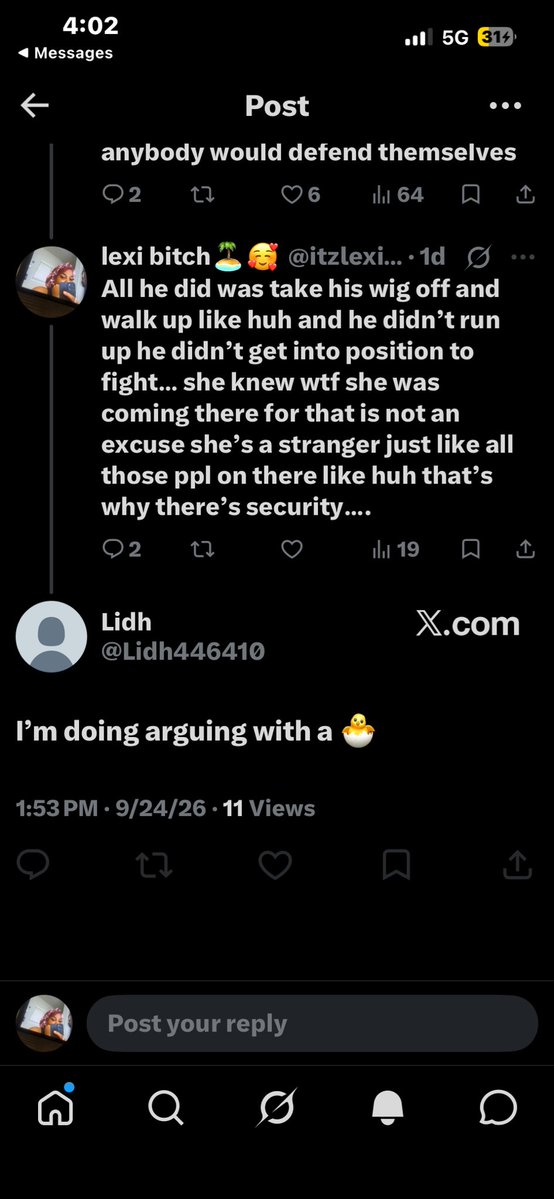 itzlexibtch's tweet photo. @Geonnabvby @Lidh446410 @Calibaby4Lyfe1 @Bre_parks19 @RE_allyTEAtv Glad u blocked me none spelling ass bitch. https://t.co/88ErVB6ZE1