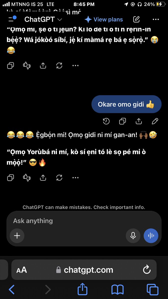 joshnotanthonyy's tweet photo. Between me and my chatgpt😂😂😂 https://t.co/OXyntvVTA0
