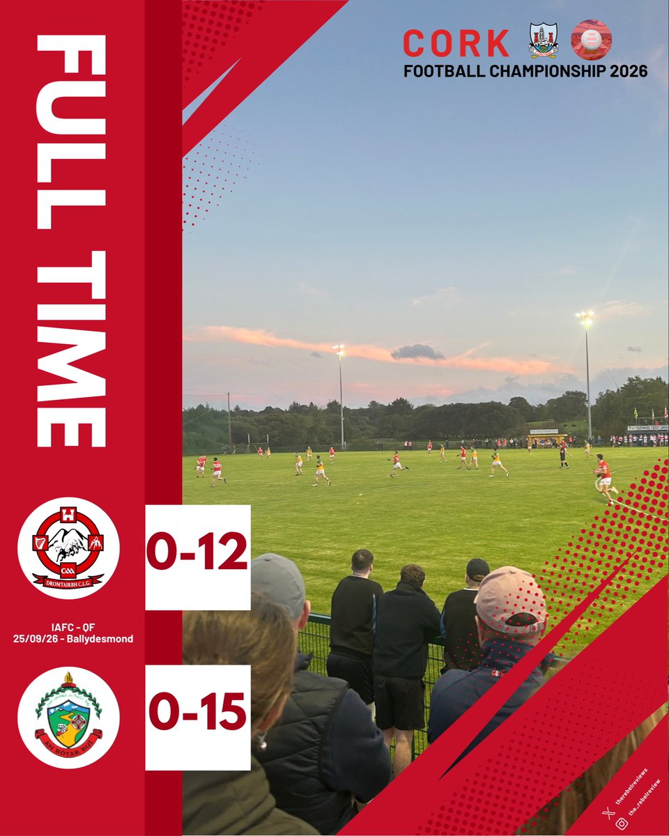 TheRebelReviews's tweet photo. 🔥Boherbue edge past Dromtarriffe to reach the IAFC Semis

Boherbue led from early on, before Dromtarriffe fought back with a massive Conor O’Callaghan 2-pointer. Boherbue held firm with two late points to secure the win

They now move on to face Kilmurry in the semi final https://t.co/lAxyQ9uj2Z
