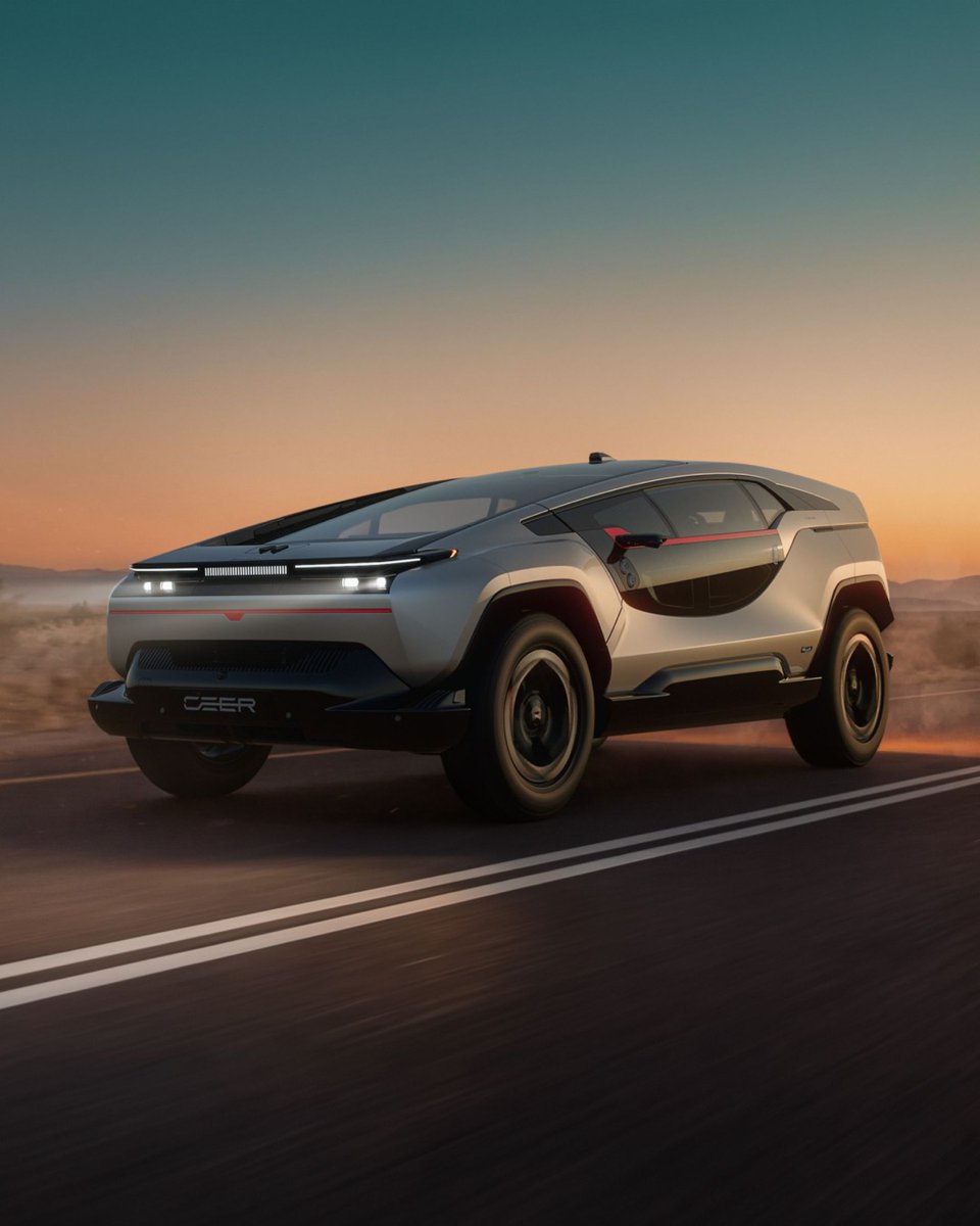 themanualguide's tweet photo. Saudi Arabia’s first car company, CEER, has unveiled the EXOBOT, a futuristic electric SUV and sedan. The SUV targets up to 448 miles of range, while the sedan targets 416 miles. Sales are expected in early 2027. 🎥: @ceer #ev #electricvehicle https://t.co/Pci7xbITWI