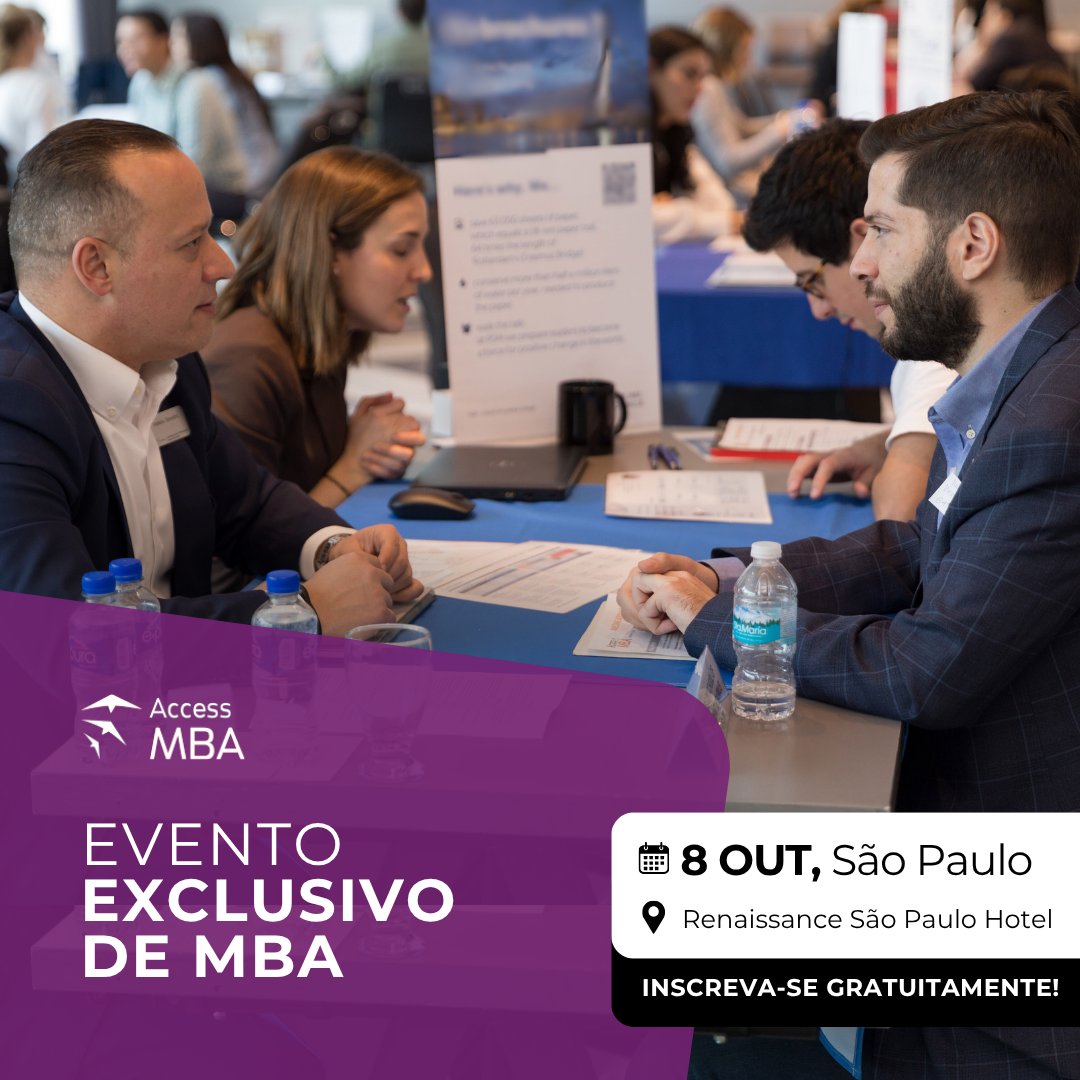 brBritish's tweet photo. Pronto para assumir seu lugar no cenário global? 🌍

Um MBA internacional é muito mais do que um diploma — é a ponte para a carreira que você sempre imaginou. Seja para acelerar o crescimento do seu salário, construir uma rede profissional diversificada ou assumir uma posição internacional, sua jornada começa com as conexões certas.

Participe do próximo evento Access MBA em São Paulo para:

Conhecer diretores de admissão de renomadas escolas de negócios da Europa e dos Estados Unidos.
Entender melhor os requisitos de admissão e as opções de financiamento.
Receber orientação personalizada para ajudar você a planejar sua jornada de estudos no exterior.

Seu futuro não espera. Garanta sua participação hoje! 👇
https://t.co/ffDHidtv45