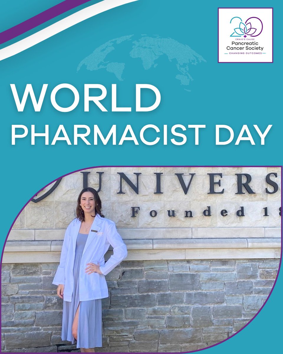 CraigsCauseCan's tweet photo. On #WorldPharmacistsDay, we thank pharmacists like Jessica Condon-Oldreive for guiding patients through PERT dosage, side effects &amp; care! 💊💜
Learn more about PERT and other treatment options at https://t.co/FdJRaRO5dM
#WorldPharmacistDay #MedicationSafety #CCPCS #CancerCare https://t.co/8RXGjXEKQP