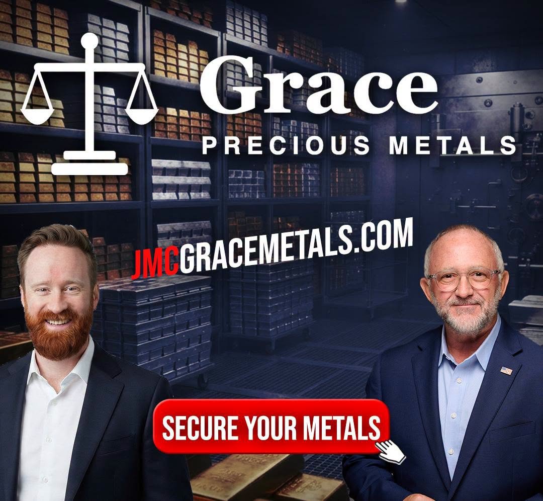 JMCMChambers's tweet photo. Don't get ripped off buying gold and silver.

Most dealers push high-markup collector coins and hidden fees. Grace Precious Metals does it differently — with transparent pricing, salaried experts, and physical bullion held in your name.

John Michael Chambers stands with Grace. https://t.co/IYuwuLzwaE
