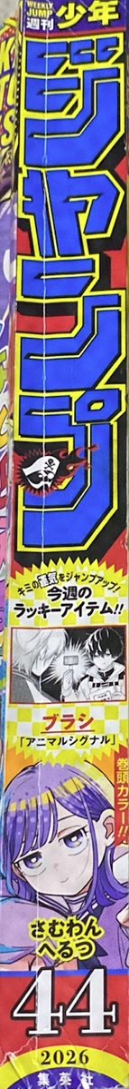 gsprd0x's tweet photo. Weekly Shonen Jump Issue #44 2026
 
in cover Someone Hertz celebrating the 1st anniversary https://t.co/O8B1t1UkCu