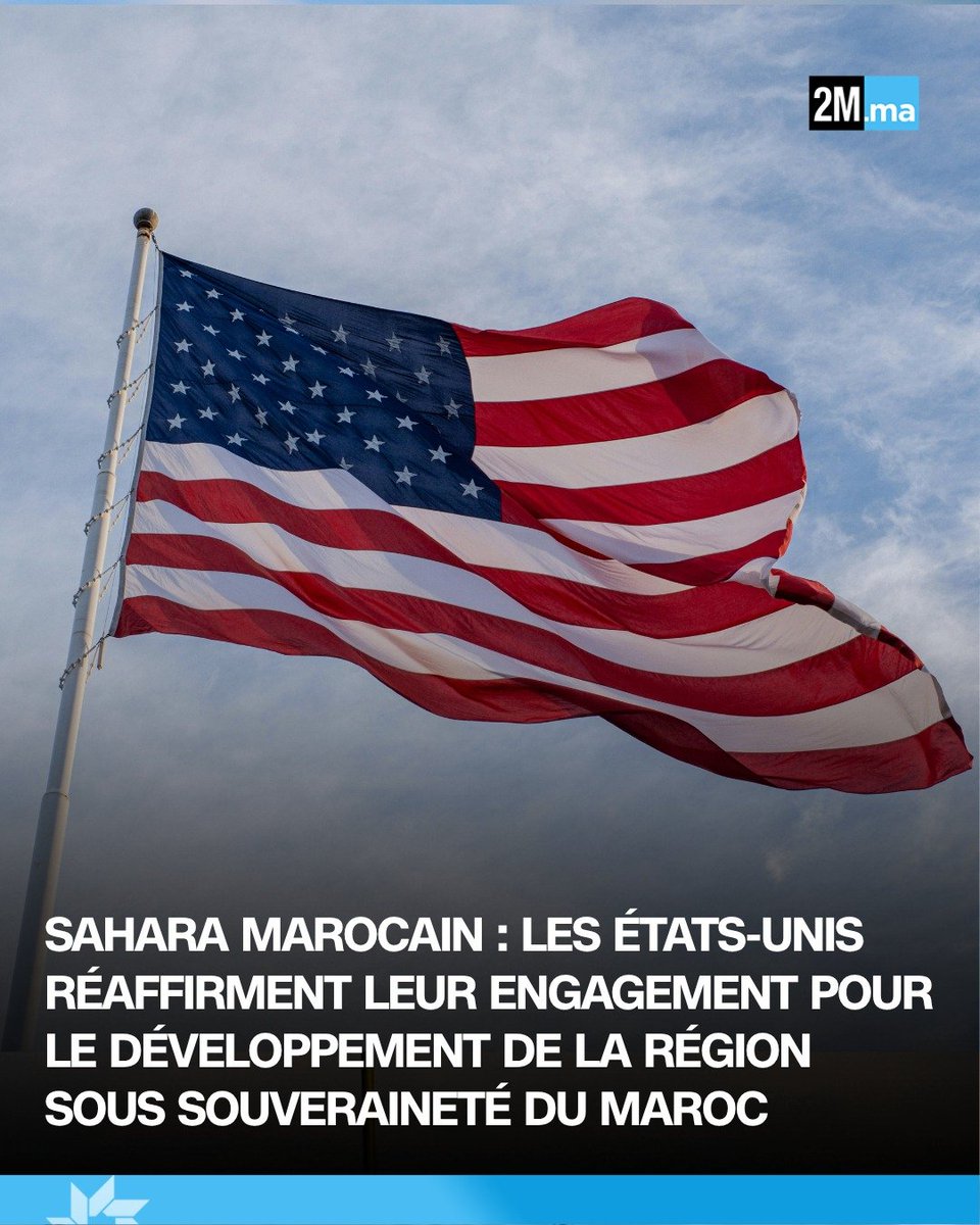 2MInteractive's tweet photo. 📍New York 

🇲🇦🇺🇸 Les États-Unis réaffirment leur engagement pour le développement de la région du Sahara sous souveraineté marocaine, a indiqué le Secrétaire d’État adjoint américain Christopher Landau à l’issue de ses entretiens avec le ministre des AE, Nasser Bourita.

Washington dit également vouloir œuvrer avec le #Maroc et les autres acteurs concernés pour parvenir à une résolution du conflit.