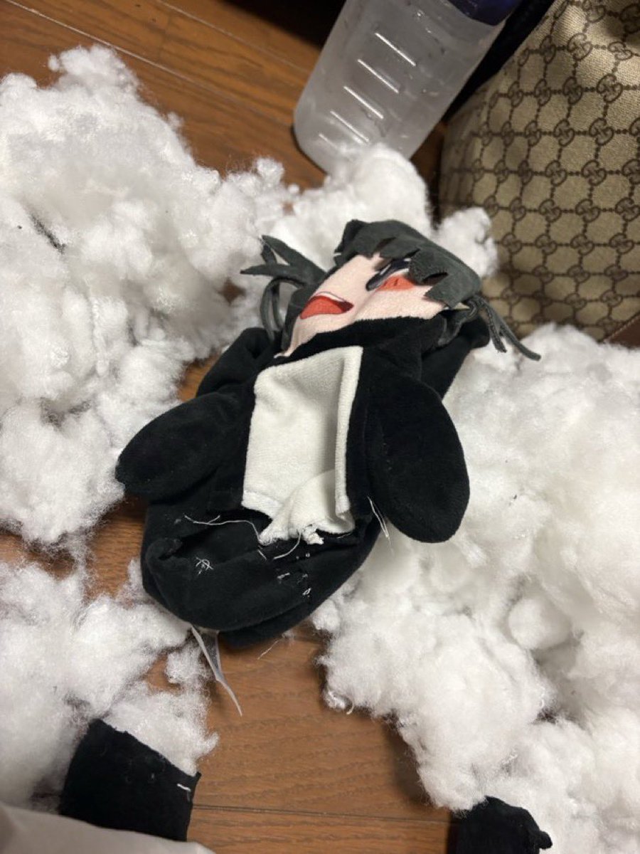 MarineMirage522's tweet photo. temuでゴミ購入したけど、届いて半日で飽きたからFFの一番残虐なやつに人形譲渡したらこの画像送られてきて声出た https://t.co/S69rvexkyA