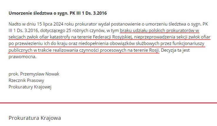 PodkomisjaS's tweet photo. To już ponad 2 lata minęło, ale...wiedzieliście Państwo? W komentarzach proszę napisać, kto zna ten komunikat prokuratury. Jak widać, "swoich nie ruszamy"... https://t.co/qGAcfvXvhZ