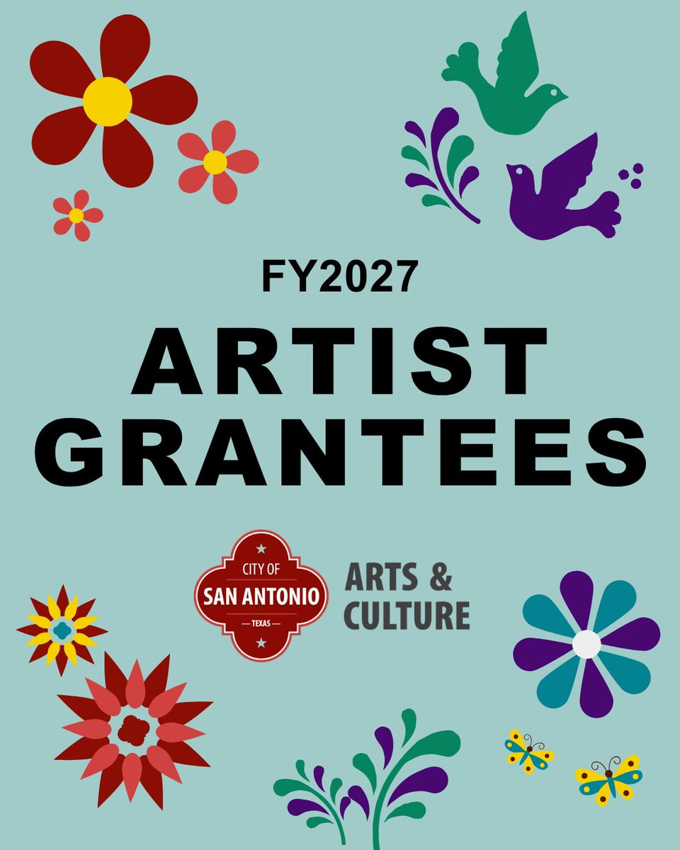 getcreativesa's tweet photo. Congratulations to the FY 2027 Artist Grantees! Our Artist Grants Program funds the creation of new, original work for public debut. Grantees represent the literary, media, multi-disciplinary, performing, and visual arts. #GetCreativeSA 

https://t.co/iolrtKKbVl https://t.co/ePPdgRgwli