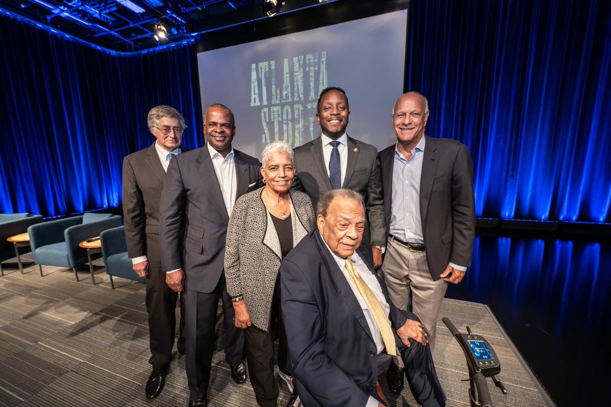CityofAtlanta's tweet photo. Here are highlights from the special screening of The Atlanta Story.

Courtney English joined Andrew Young, CB Hackworth and former Mayors Shirley Franklin, Bill Campbell and Kasim Reed to reflect on the people, leadership and moments that helped shape Atlanta. https://t.co/H3mZy585vU