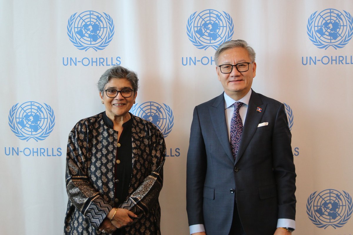 USG_OHRLLS's tweet photo. Pleasure to meet FM Thongsavan Phomvihane 🇱🇦.Congratulated him on Lao PDR’s upcoming #LDC graduation&amp; assured @UNOHRLLS support in ensuring a smooth transition. As I conclude at @UNOHRLLS,I thank 🇱🇦 for its strong engagement on #LDC&amp; #LLDC issues &amp; count on continued cooperation. https://t.co/AqLPoGMXpc