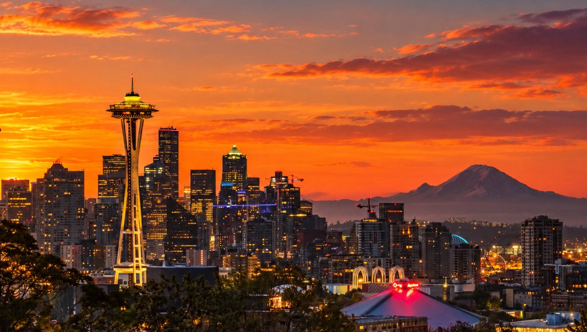 SEATTLESUBMISS's tweet photo. Tonight marks Seattle’s final 7 PM sunset of 2026. https://t.co/xbpjmea3Y0